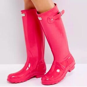 Hunter Women’s Original Tall Pink Rain Boots - NWT New in Box